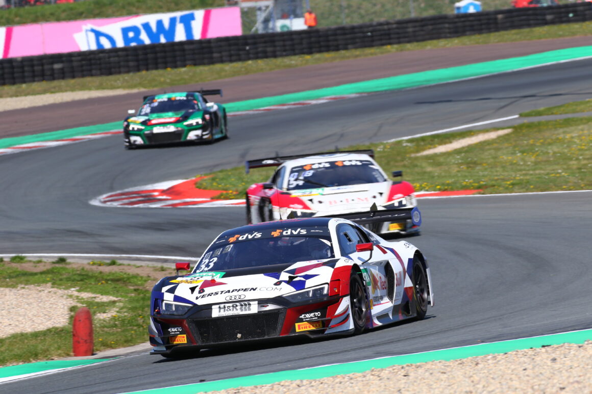 EN: Another double: Start of the season in the ADAC GT Masters with top-10 result and podium at the 12h race in Spa.